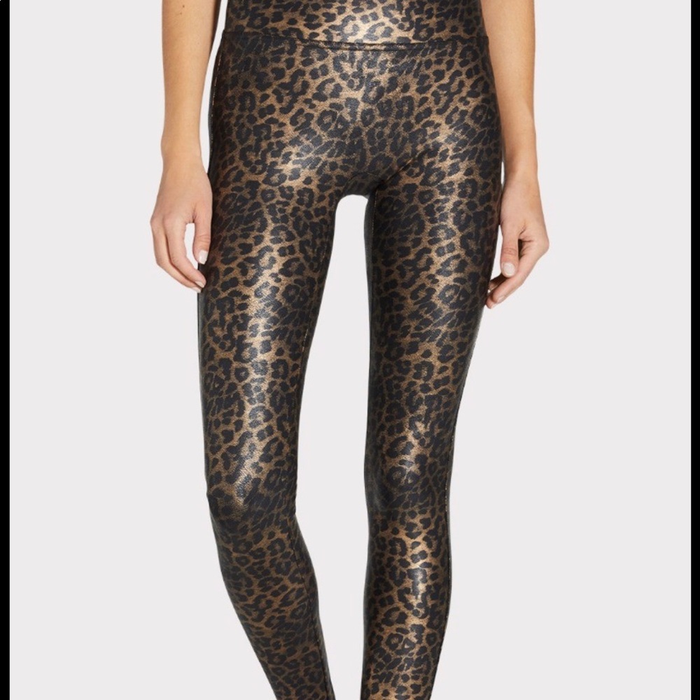 Spanx Faux Leather Leopard Legging